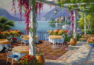 Anatolian Puzzle Terrace with Wisteria 500 pieces - Jigsaw Puzzle