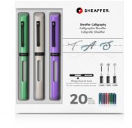 Sheaffer Calligraphy, Maxi Kit 2019, mint, biele, fialové - Plniace pero
