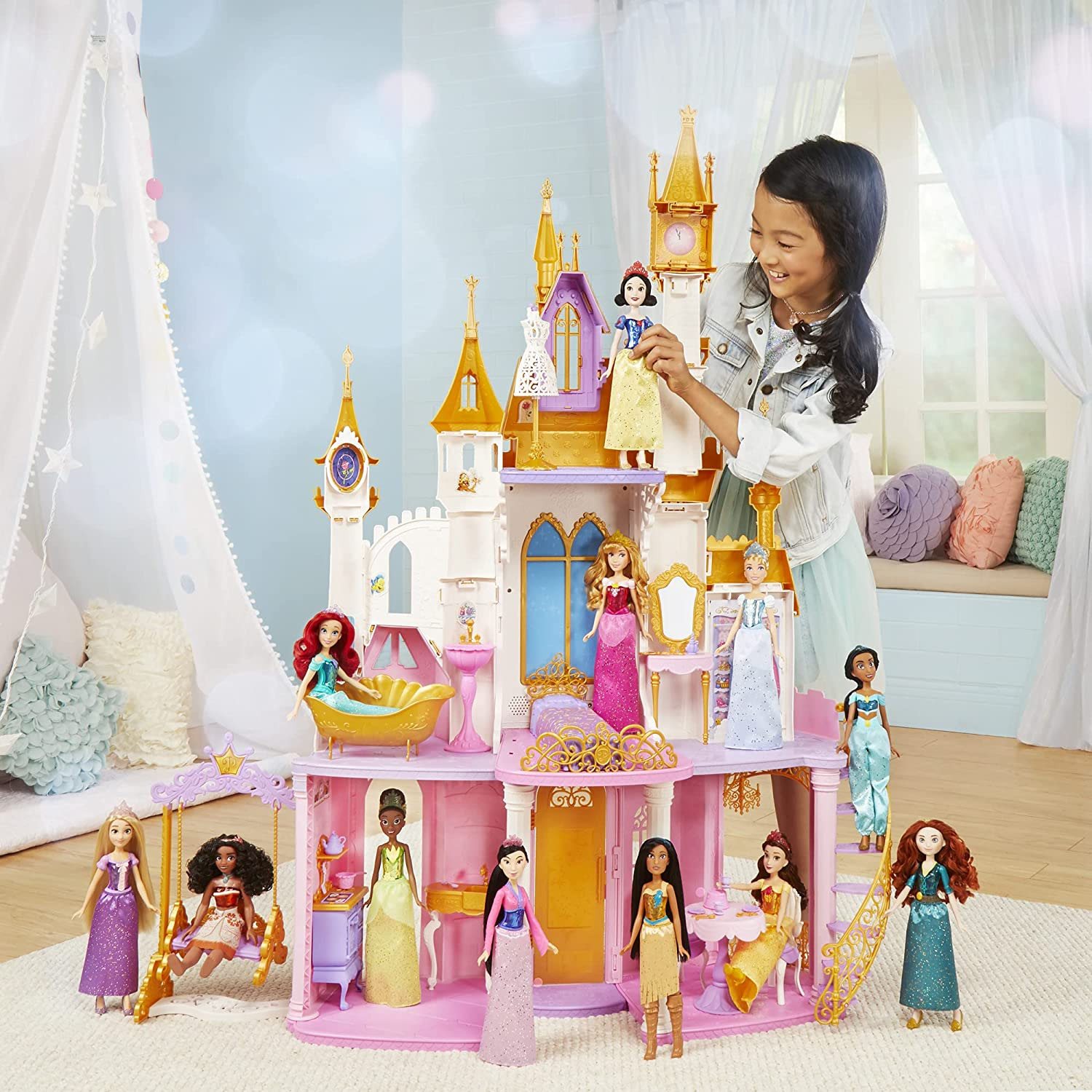 Princess belle dollhouse on sale