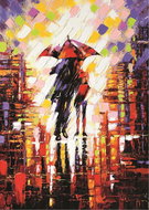 Art Puzzle Love under the umbrella 500 pieces - Jigsaw Puzzle