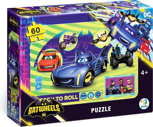 DODO Puzzle Batwheels: Fun Ride 60 Pieces - Jigsaw Puzzle - Main image