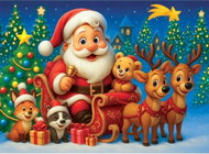 WOODEN CITY Dřevěné puzzle Santa Claus 40 dílků - Jigsaw Puzzle
