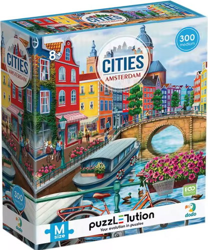 DODO Puzzle Cities: Amsterdam 300 pieces - Jigsaw Puzzle - Main image