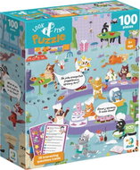 DODO Puzzle s hledáním obrázků Kočičí kavárna 100 dílků - Jigsaw Puzzle
