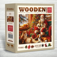 WOODEN CITY Dřevěné puzzle Santa a přátelé 1010 dílků - Jigsaw Puzzle