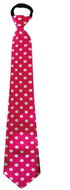 Funny Fashion Tie with polka dots, pink - Costume Accessory