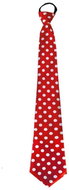 Funny Fashion Tie with polka dots, red - Costume Accessory