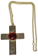 Funny Fashion Necklace cross with stone - Costume Accessory