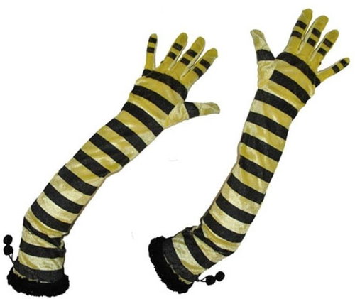 Funny Fashion Gloves bee - Costume Accessory - Main image