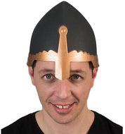 Funny Fashion Knight helmet, black - Costume Accessory
