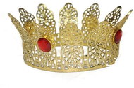 Funny Fashion Gold crown with stones - Costume Accessory
