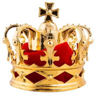 Funny Fashion Crown gold with clasps - Costume Accessory