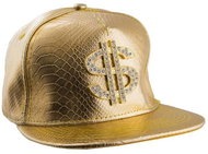 Funny Fashion Golden Cap Rapper Dollar - Costume Accessory