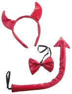 Funny Fashion Devil - horns, bow tie, tail - Costume Accessory