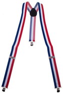 Funny Fashion Braces Tricolour - Costume Accessory