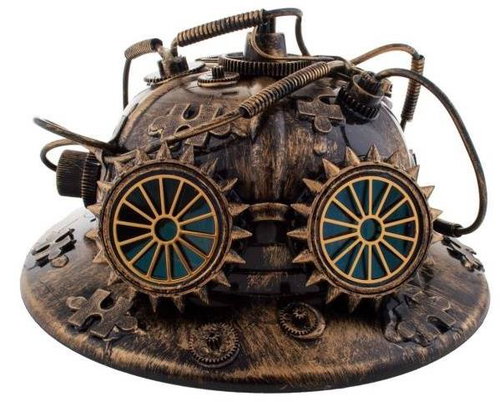 Funny Fashion Steampunk Helmet - Costume Accessory - Main image
