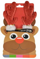 ARPEX Mini reindeer antlers on a clip - red - Christmas - 2 pcs - Costume Accessory
