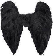 Boland Black feather wings 65 × 65 cm - Costume Accessory