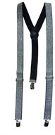 Funny Fashion Silver Braces - Costume Accessory