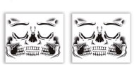 GUIRCA Temporary facial tattoos skeleton 2 pcs - Costume Accessory