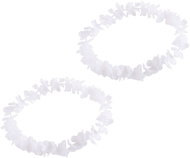 GUIRCA Hawaiian wreath white 100 cm 2 pcs - Costume Accessory