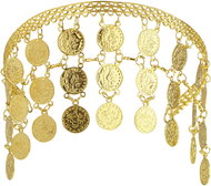 Widmann Headband golden pennies - Costume Accessory
