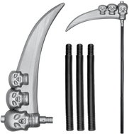 Boland Scythe for grim reaper with skulls 103 cm - Costume Accessory