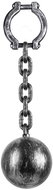 Boland Prison plastic ball with leg shackle - Costume Accessory
