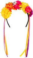 Boland Floral headband with skull - Costume Accessory
