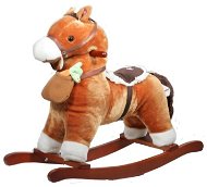 RCsale houpací kůň s magnetickou mrkví světle hnědý - Rocking Horse