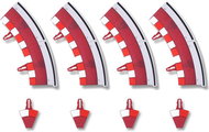 SCX Inner curve kerbs set of 4 - Slot Car Track Accessory