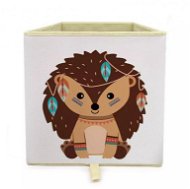 Dream Creations Látkový box na hračky ježek indián 33 × 33 × 37 cm - Úložný box
