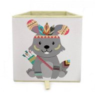 Dream Creations Látkový box na hračky králík indián 33 × 33 × 37 cm - Úložný box