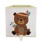 Dream Creations Látkový box na hračky medvěd indián 33 × 33 × 37 cm - Úložný box
