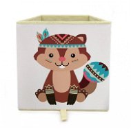 Dream Creations Látkový box na hračky veverička indián 33 × 33 × 37 cm - Úložný box