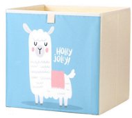 Dream Creations Látkový box na hračky alpaka modrý 33 × 33 × 33 cm - Úložný box