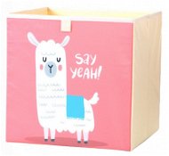 Dream Creations Stoff-Spielzeugkiste Alpaka rosa 33 × 33 × 33 cm - Aufbewahrungsbox