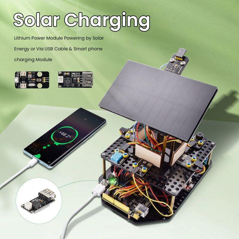 Keyestudio KS0530 Arduino smart solar tracking kit - Building Set