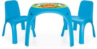 Pilsan Plastic table + two chairs blue - Children's Furniture