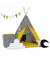 Set teepee tent zig zag yellow Luxury - Tent for Children