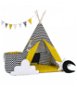 Set teepee tent zig zag yellow Luxury - Tent for Children