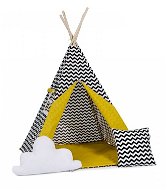 Set Teepee Tent Zig Zag Yellow Standard - Tent for Children
