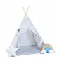 Set teepee tent zigzag white Premium - Tent for Children