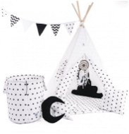Set Teepee Tent White Sparkle Standard - Tent for Children