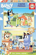 EDUCA Wooden Puzzle Bluey 2 × 50 pieces - Jigsaw Puzzle