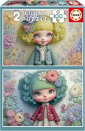 Educa Flower Girls 2 × 100 pieces - Jigsaw Puzzle