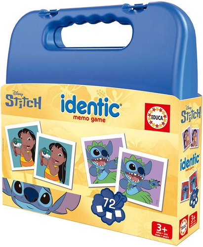 EDUCA Stitch Memory Game in a Case 72 Cards - Memory Game - Main image