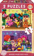 EDUCA Wooden Puzzle Masquerade Ball 2 × 16 pieces - Jigsaw Puzzle