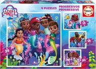 EDUCA Puzzle Disney Ariel 4 in 1 (12, 16, 20, 25 pieces) - Jigsaw Puzzle