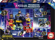 EDUCA Batwheels Puzzle 4-in-1 (12,16,20,25 pieces) - Jigsaw Puzzle